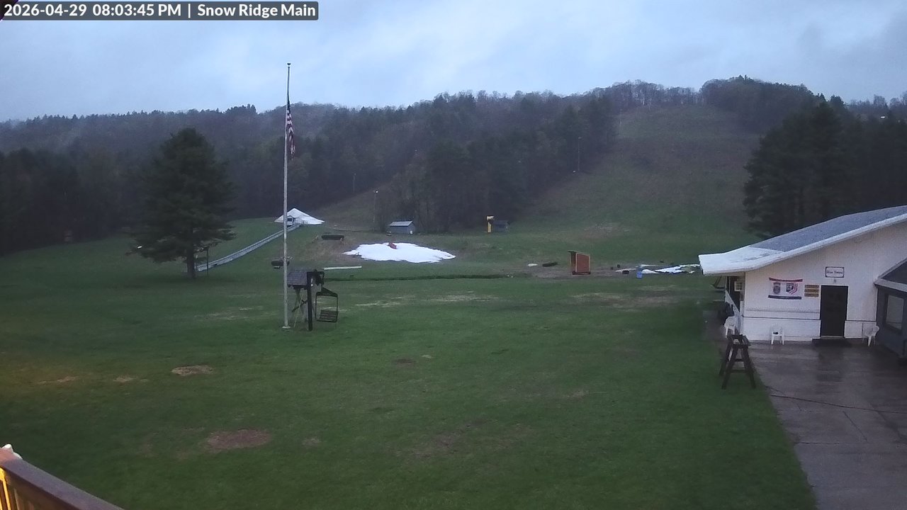 time-lapse frame, Snow Ridge Ski Hill webcam