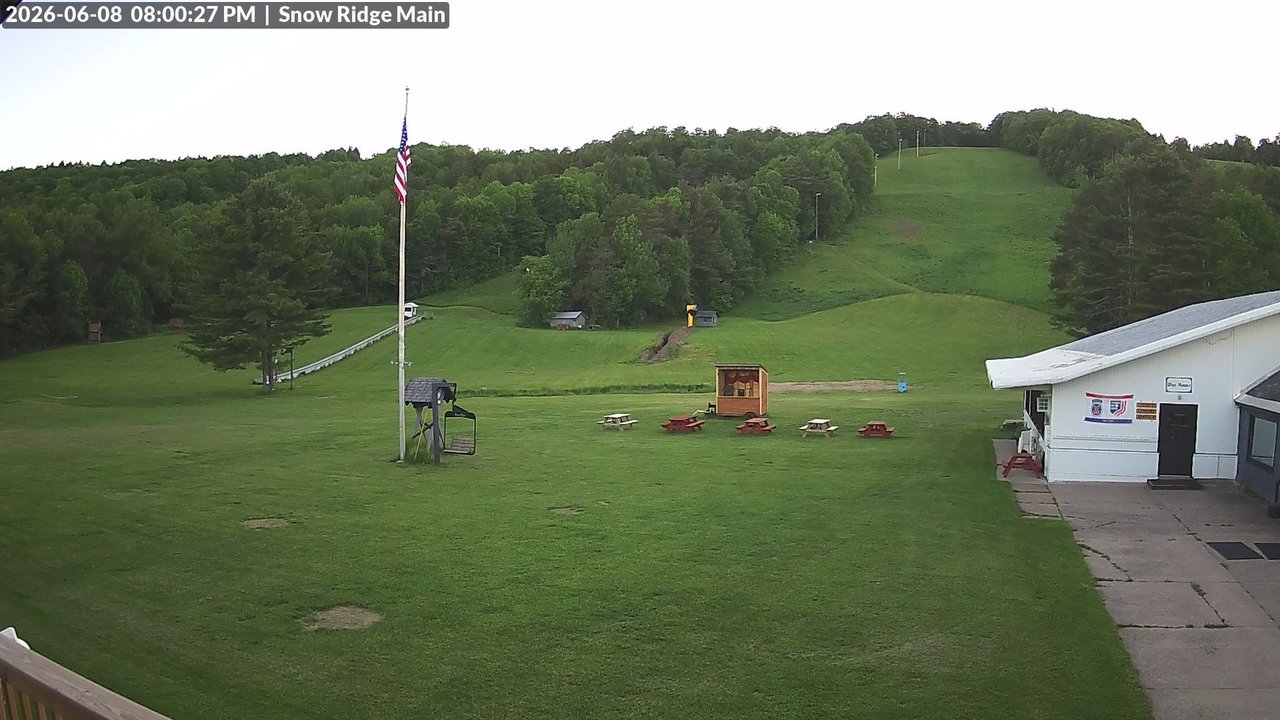 time-lapse frame, Snow Ridge Ski Hill webcam