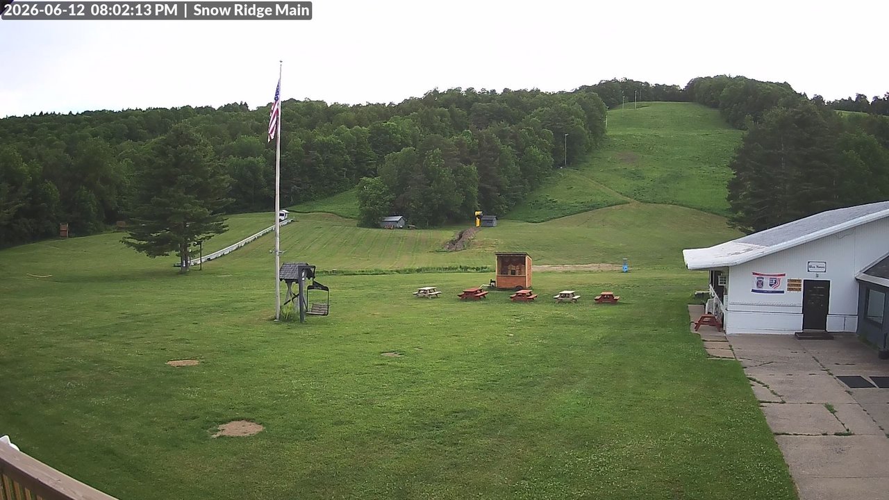 time-lapse frame, Snow Ridge Ski Hill webcam