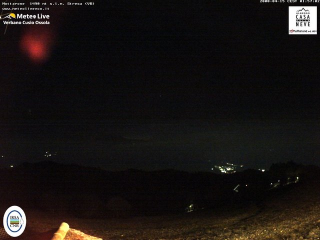 time-lapse frame, Mottarone nord webcam