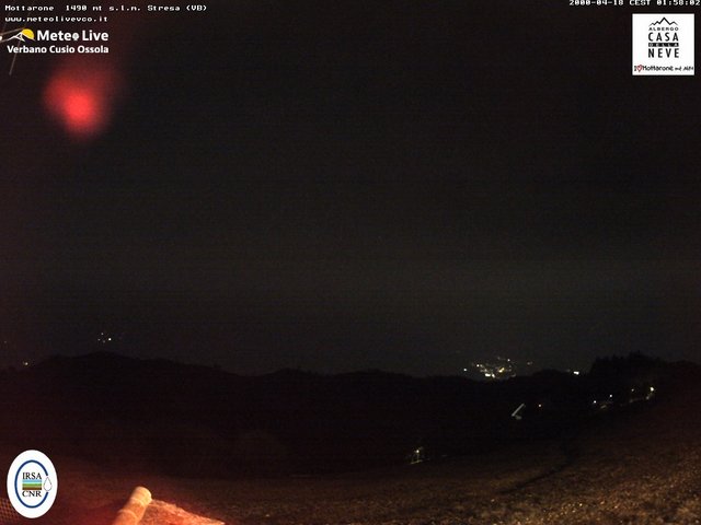 time-lapse frame, Mottarone nord webcam