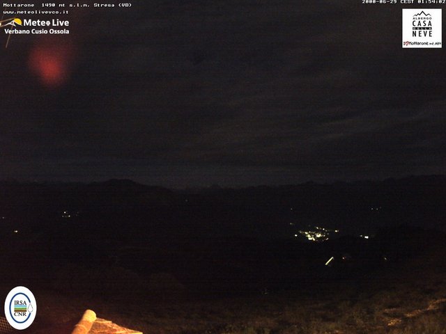 time-lapse frame, Mottarone nord webcam