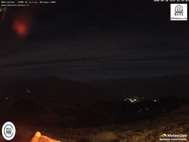 time-lapse frame, Mottarone nord webcam