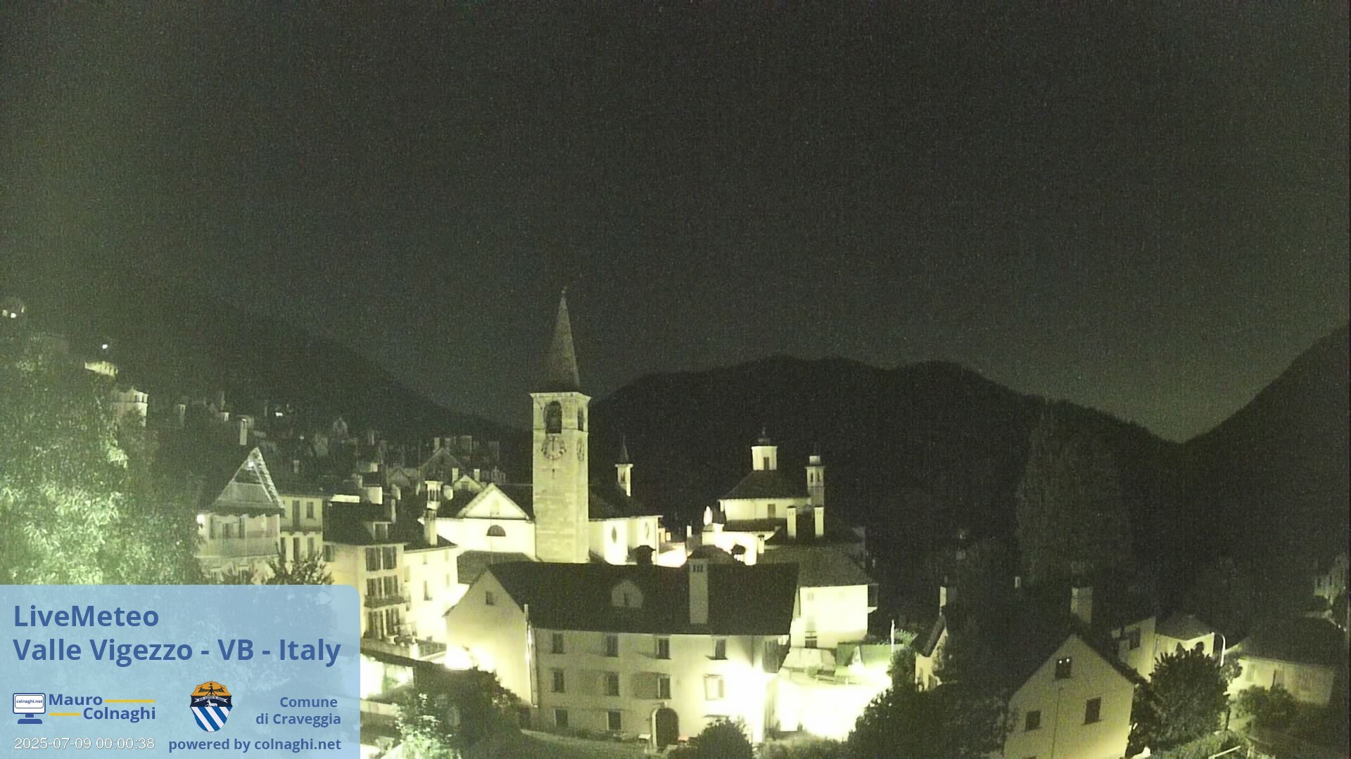 time-lapse frame, Craveggia webcam