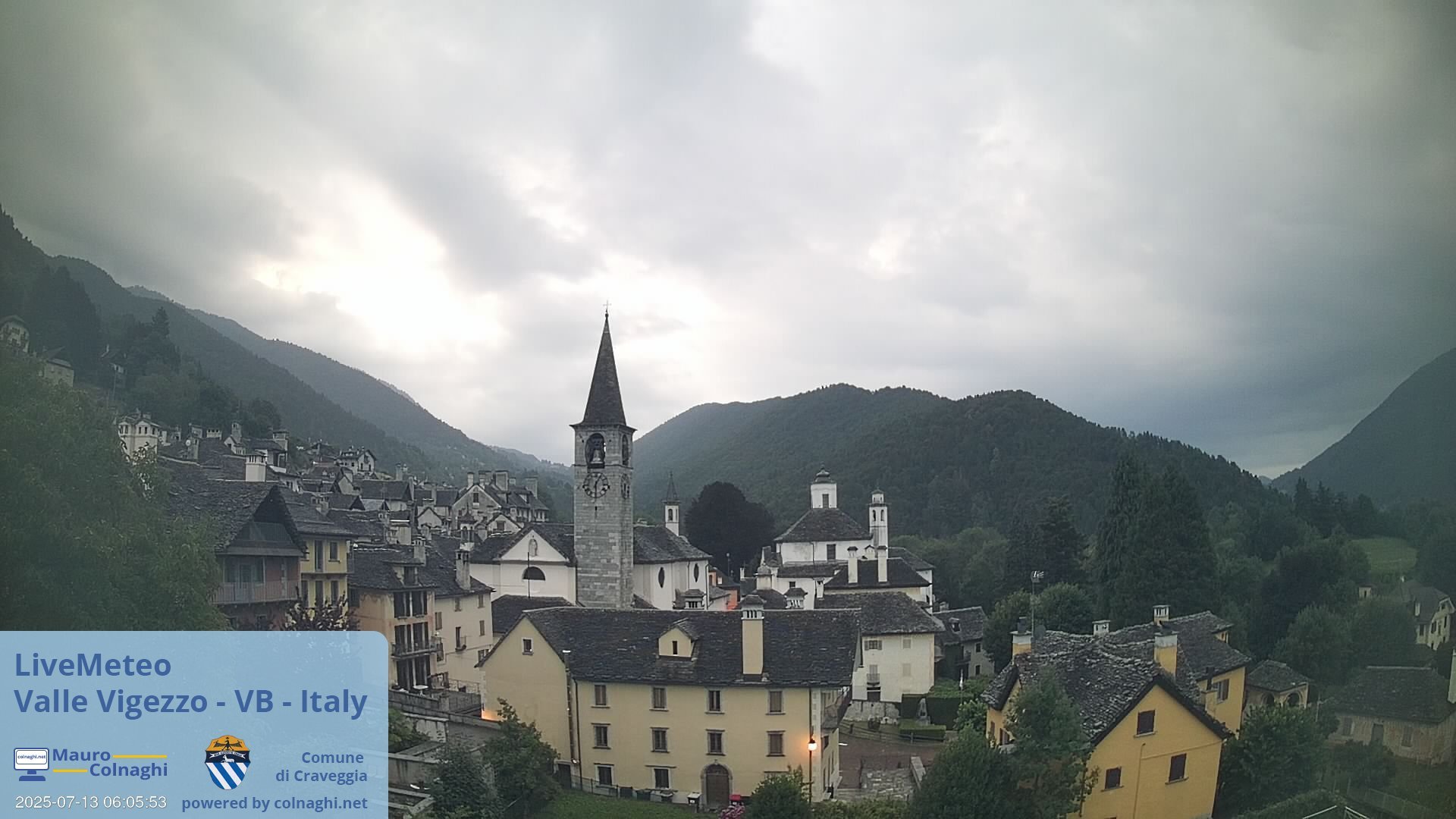 time-lapse frame, Craveggia webcam