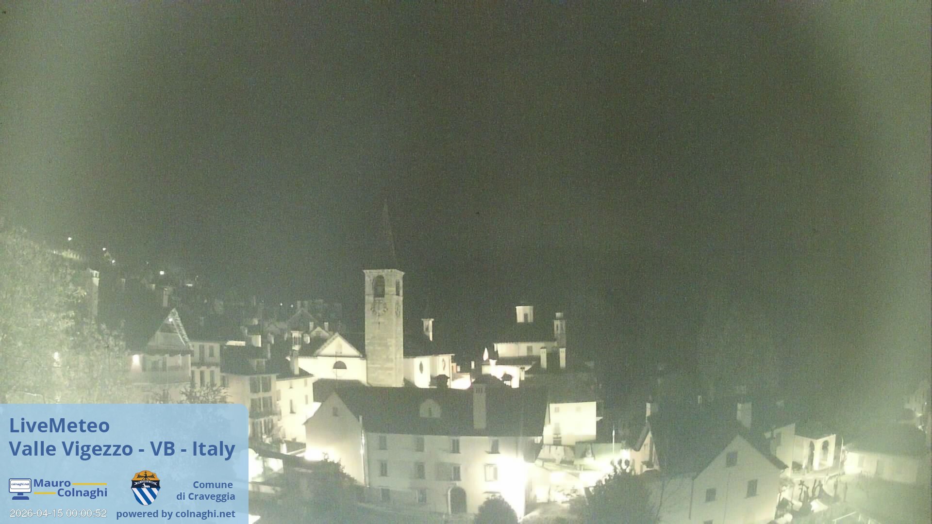 time-lapse frame, Craveggia webcam