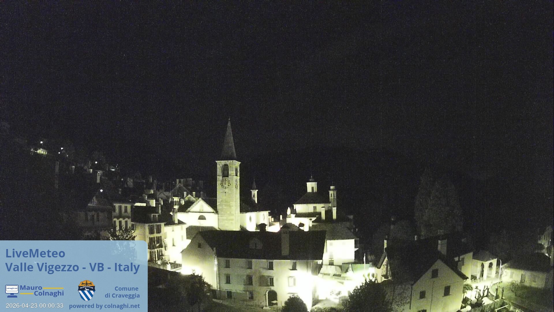 time-lapse frame, Craveggia webcam