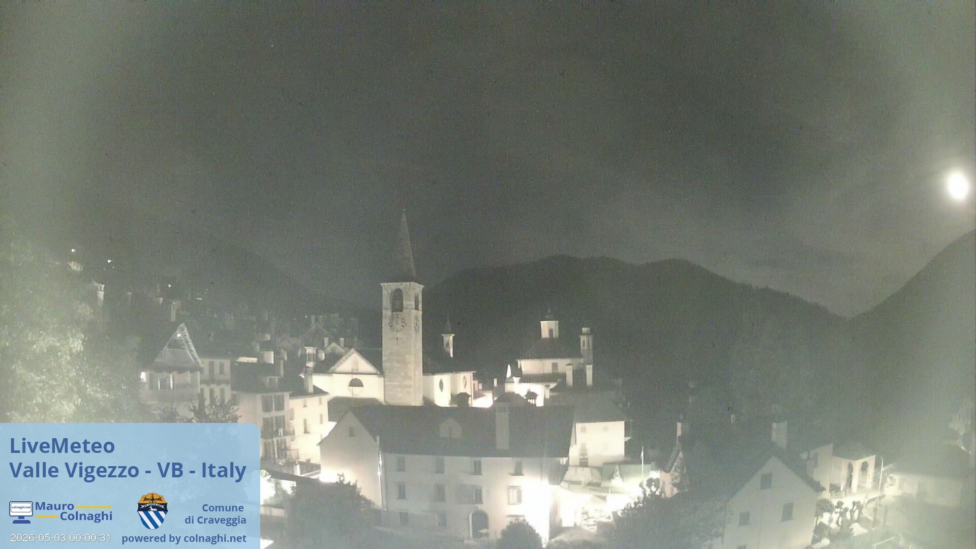 time-lapse frame, Craveggia webcam
