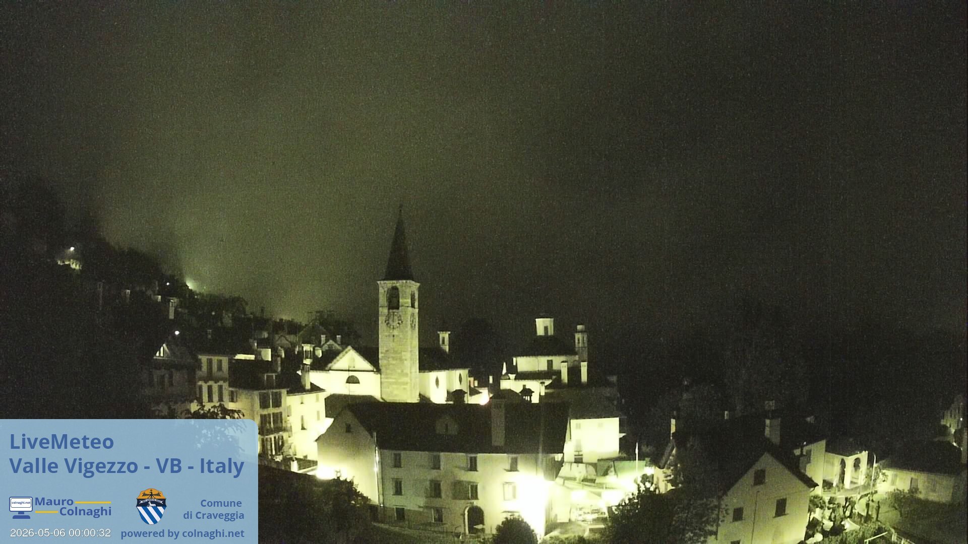 time-lapse frame, Craveggia webcam