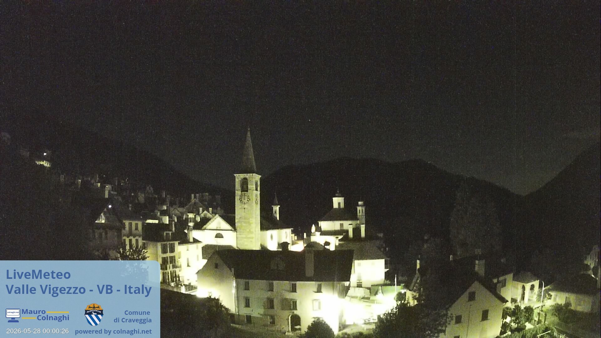 time-lapse frame, Craveggia webcam