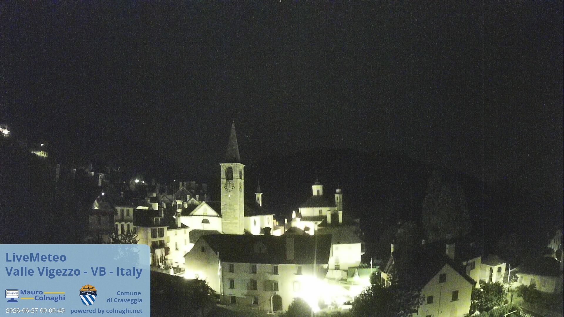 time-lapse frame, Craveggia webcam