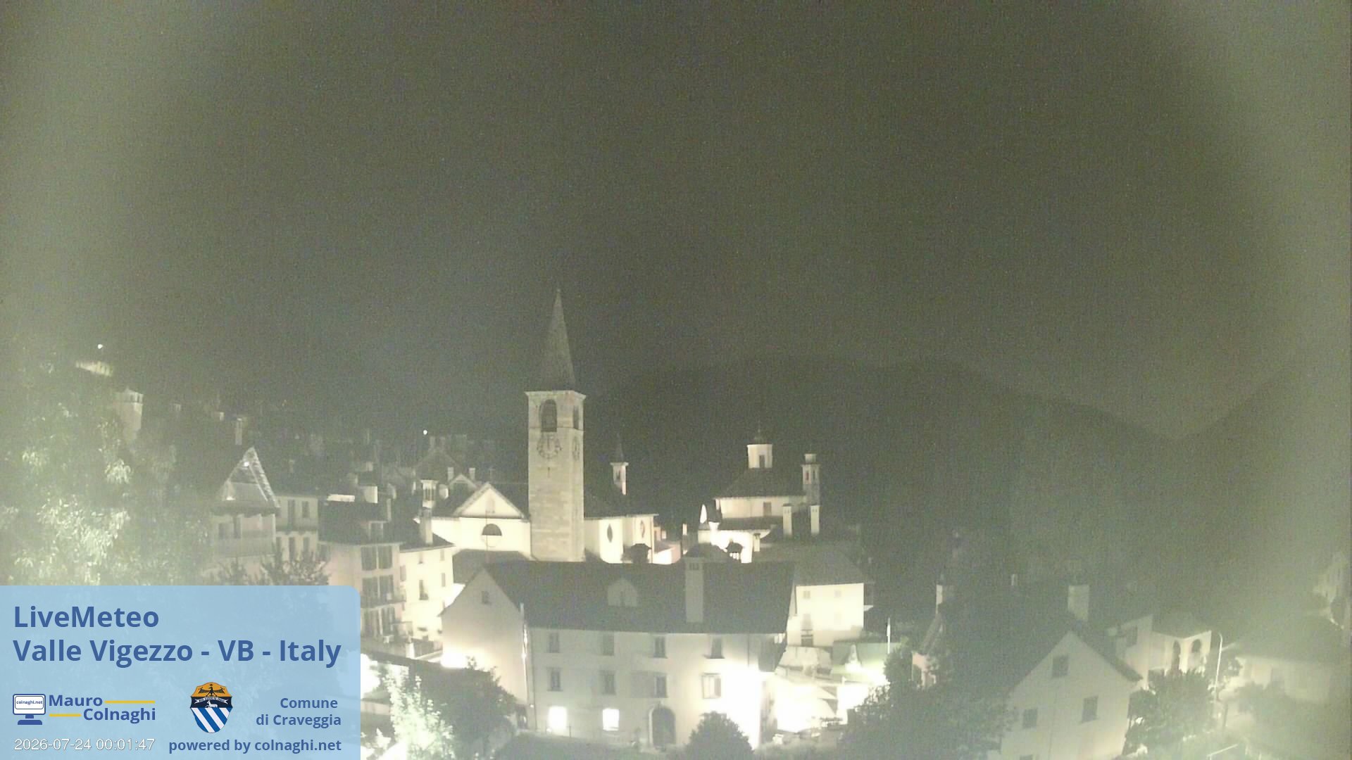 time-lapse frame, Craveggia webcam