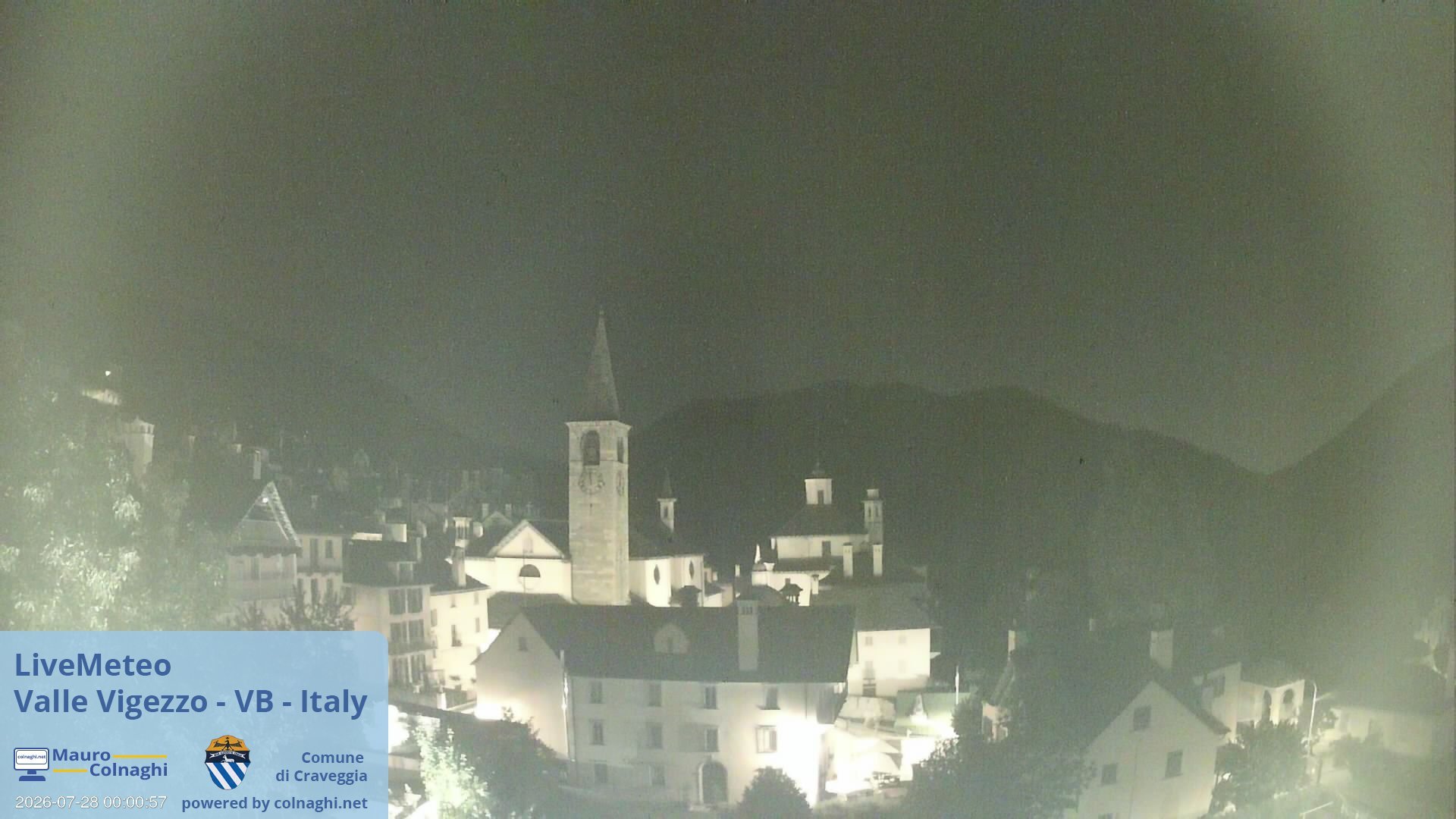 time-lapse frame, Craveggia webcam
