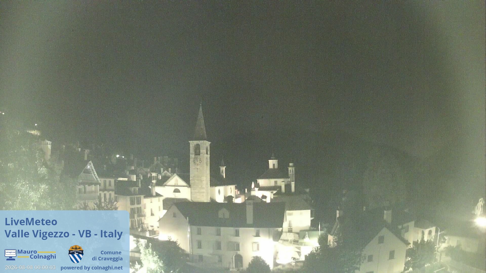 time-lapse frame, Craveggia webcam