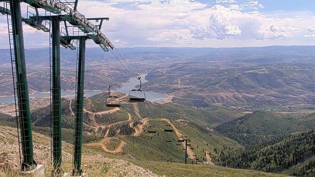 view from Deer Valley Revelator Express on 2026-08-24