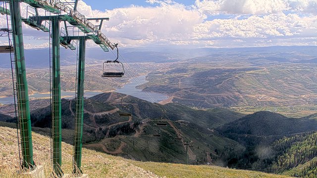 view from Deer Valley Revelator Express on 2026-09-02