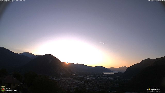 time-lapse frame, Gravellona Toce panoramica webcam