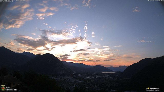 time-lapse frame, Gravellona Toce panoramica webcam