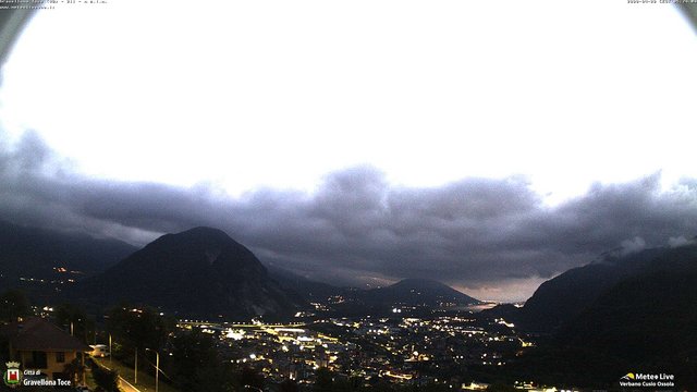 time-lapse frame, Gravellona Toce panoramica webcam