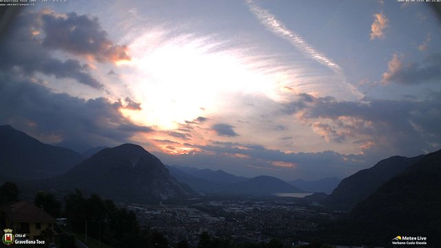time-lapse frame, Gravellona Toce panoramica webcam