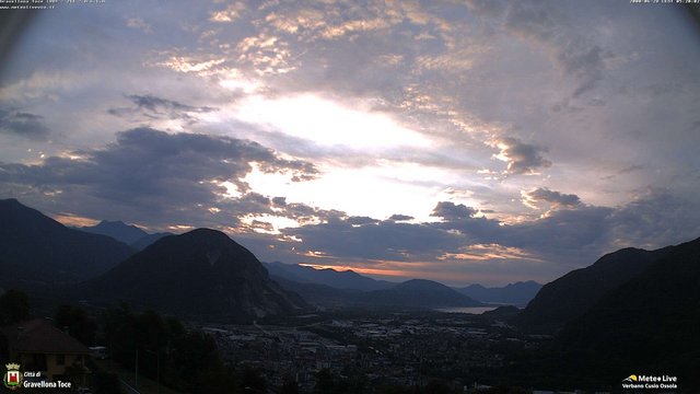 time-lapse frame, Gravellona Toce panoramica webcam