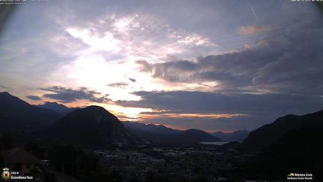 time-lapse frame, Gravellona Toce panoramica webcam