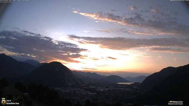 time-lapse frame, Gravellona Toce panoramica webcam