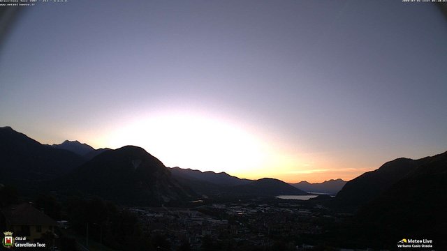 time-lapse frame, Gravellona Toce panoramica webcam