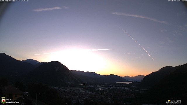 time-lapse frame, Gravellona Toce panoramica webcam