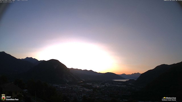 time-lapse frame, Gravellona Toce panoramica webcam