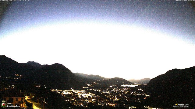 time-lapse frame, Gravellona Toce panoramica webcam