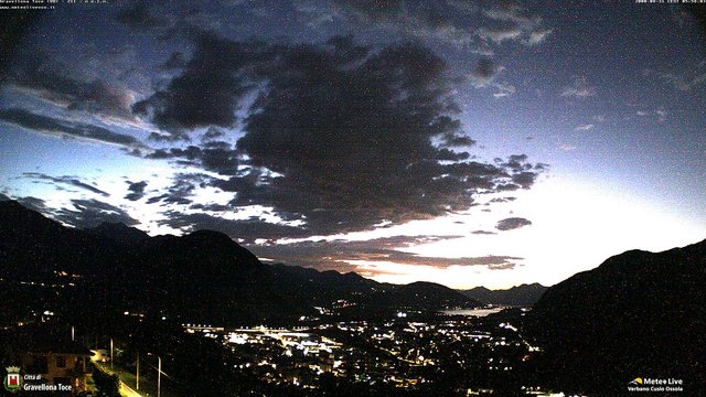 time-lapse frame, Gravellona Toce panoramica webcam