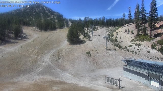view from Mammoth Canyon Lodge on 2026-08-21