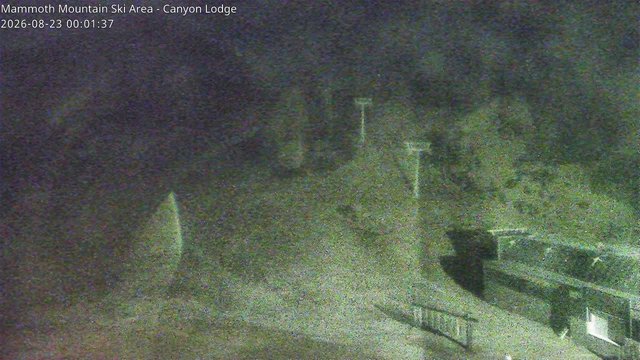 time-lapse frame, Mammoth Canyon Lodge webcam