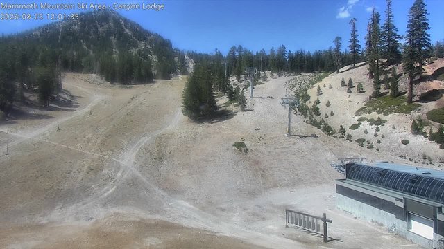 view from Mammoth Canyon Lodge on 2026-08-25