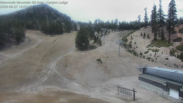 view from Mammoth Canyon Lodge on 2026-08-27
