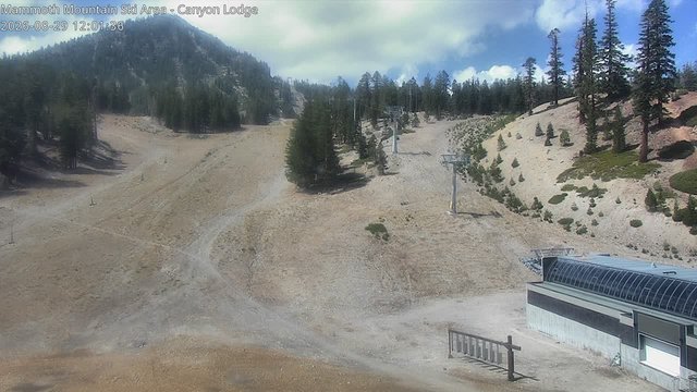 view from Mammoth Canyon Lodge on 2026-08-29