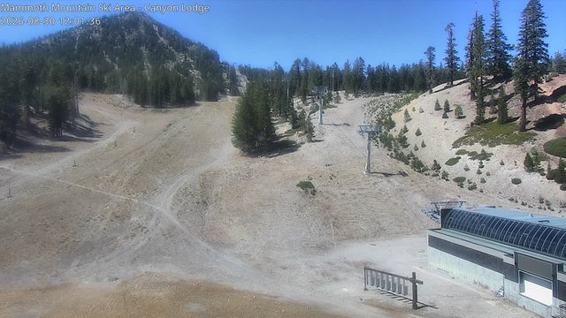 view from Mammoth Canyon Lodge on 2026-08-30