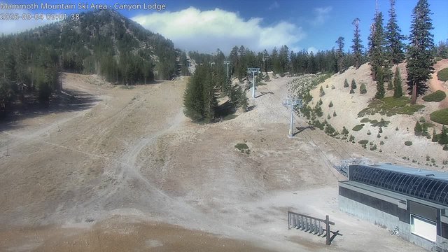 time-lapse frame, Mammoth Canyon Lodge webcam