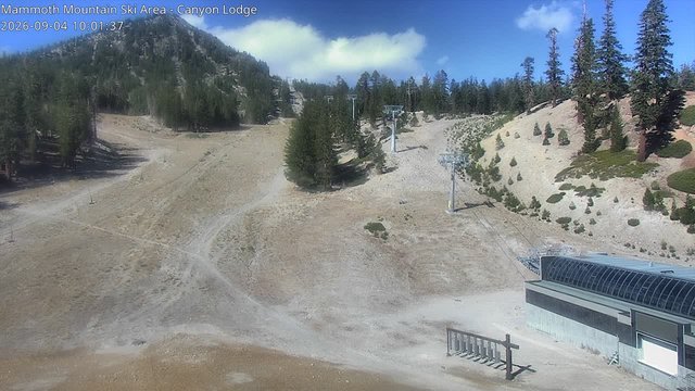 view from Mammoth Canyon Lodge on 2026-09-04