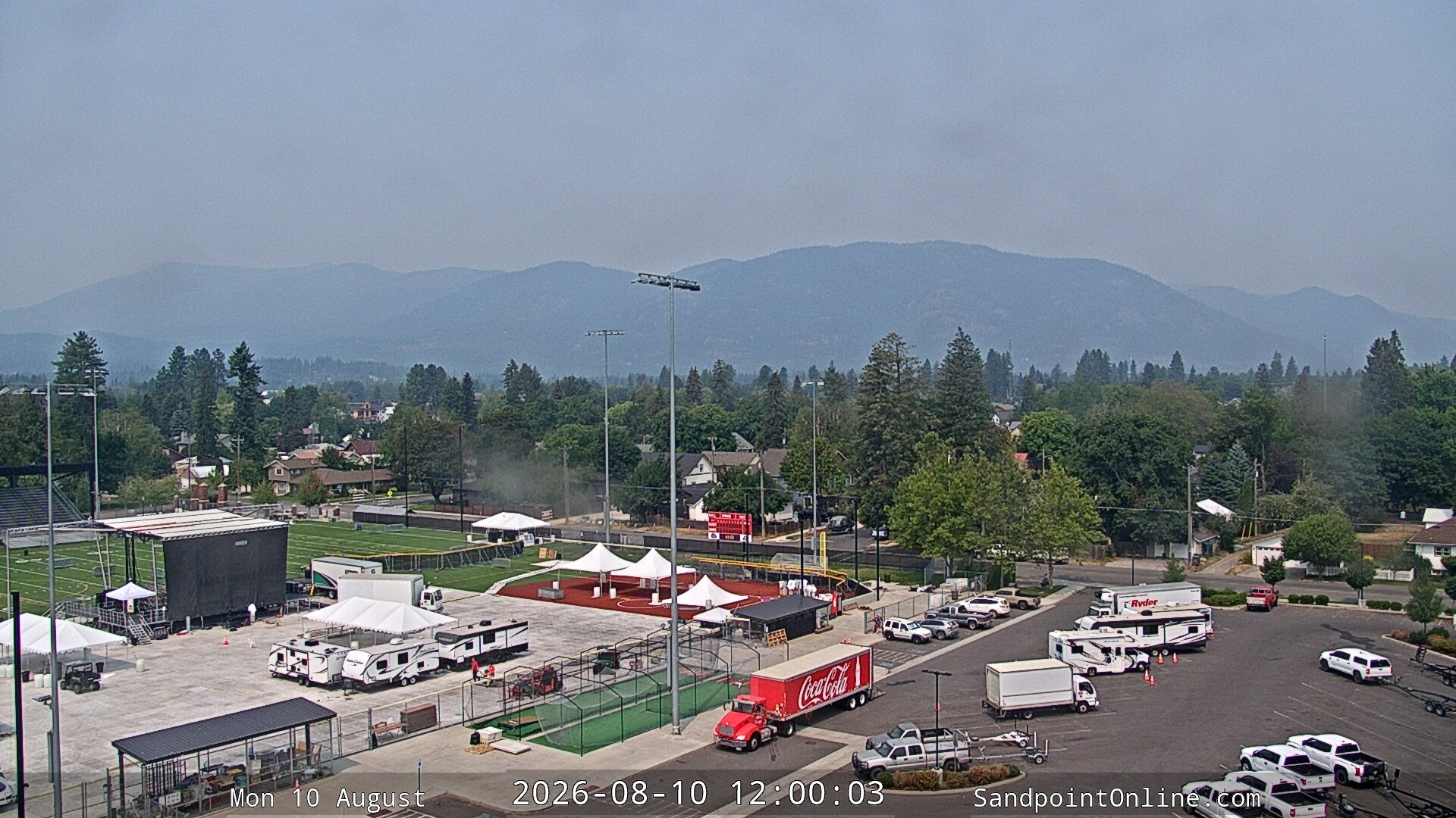 view from Sandpoint Online - Schweitzer Mountain on 2026-08-10
