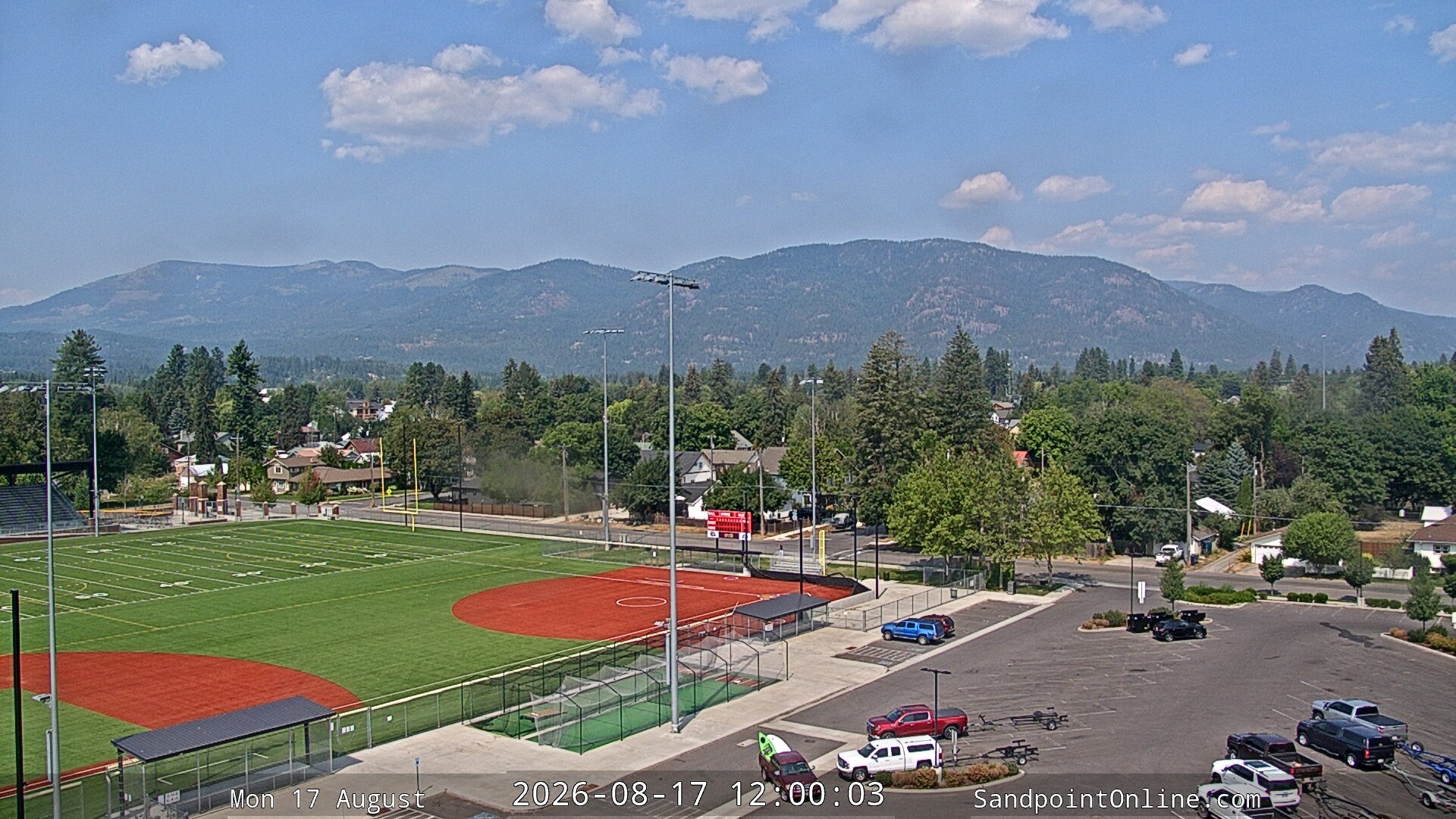 view from Sandpoint Online - Schweitzer Mountain on 2026-08-17