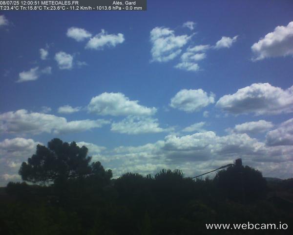 time-lapse frame, Alès Cevennes webcam