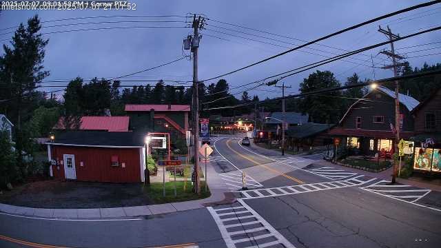 time-lapse frame, Downtown Inlet, NY webcam