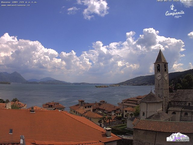 time-lapse frame, Baveno 11 maggio 2018 webcam