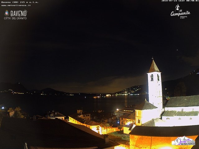 time-lapse frame, Baveno 23 luglio 2018. webcam