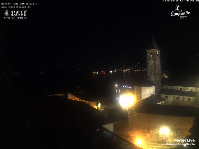 time-lapse frame, Baveno webcam
