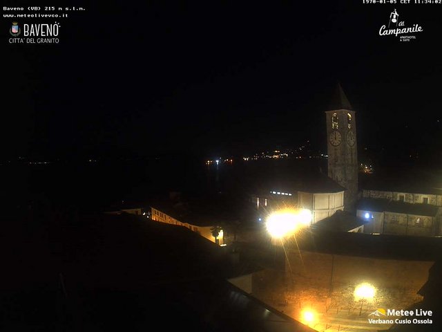 time-lapse frame, Baveno webcam