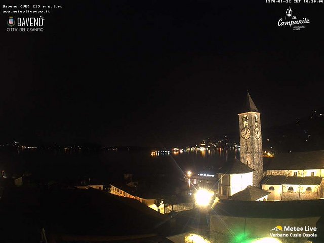 time-lapse frame, Baveno webcam