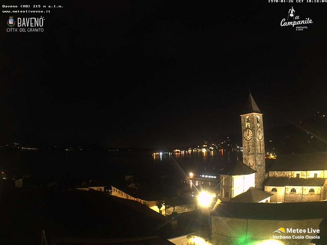 time-lapse frame, Baveno webcam